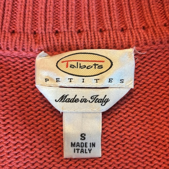 Stunning Cropped Talbots Salmon Cardigan - Picture 3 of 3